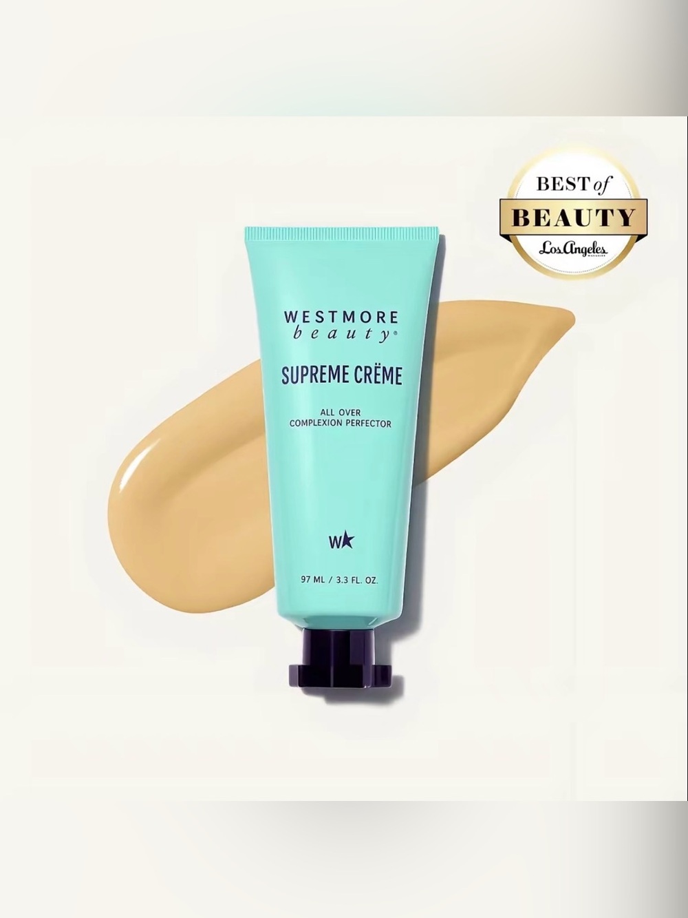 Westmore Beauty Supreme Crème 3.3oz in Light All-in-One Moisturizer, Concealer